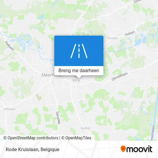 Rode Kruislaan kaart