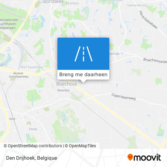 Den Drijhoek kaart