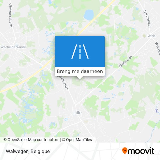 Walwegen kaart