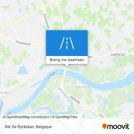 Rik De Rycklaan kaart