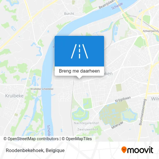 Roodenbekehoek kaart