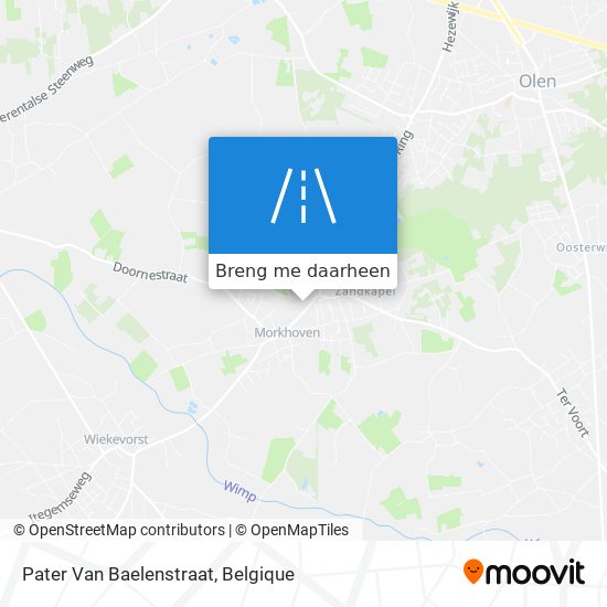 Pater Van Baelenstraat kaart