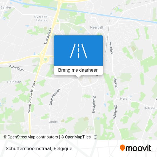 Schuttersboomstraat kaart