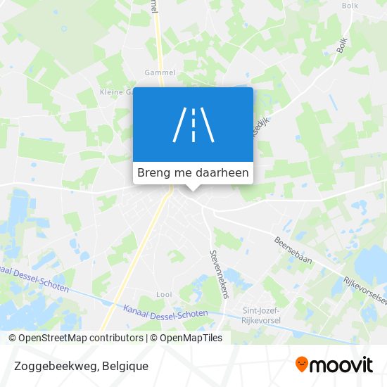 Zoggebeekweg kaart