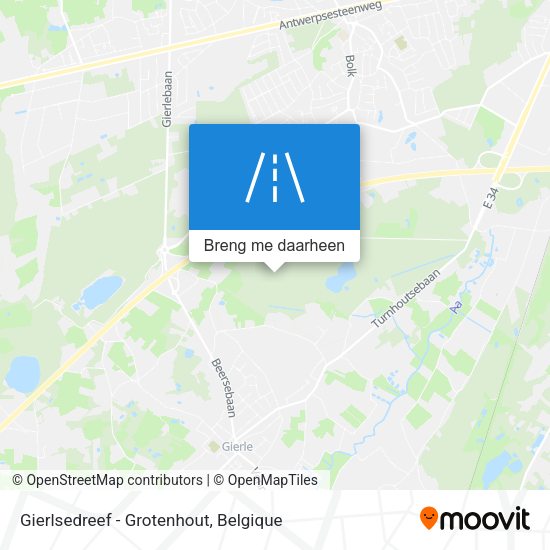 Gierlsedreef - Grotenhout kaart