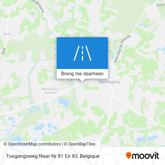 Toegangsweg Naar Nr 81 En 83 kaart