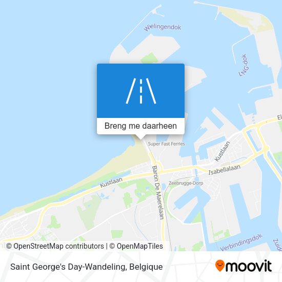 Saint George's Day-Wandeling kaart