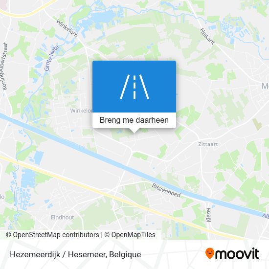 Hezemeerdijk / Hesemeer kaart