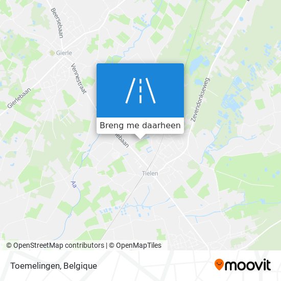 Toemelingen kaart