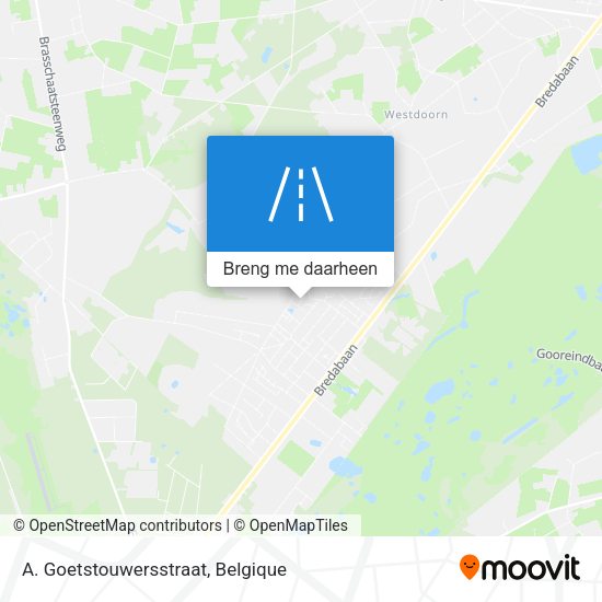 A. Goetstouwersstraat kaart