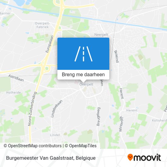 Burgemeester Van Gaalstraat kaart