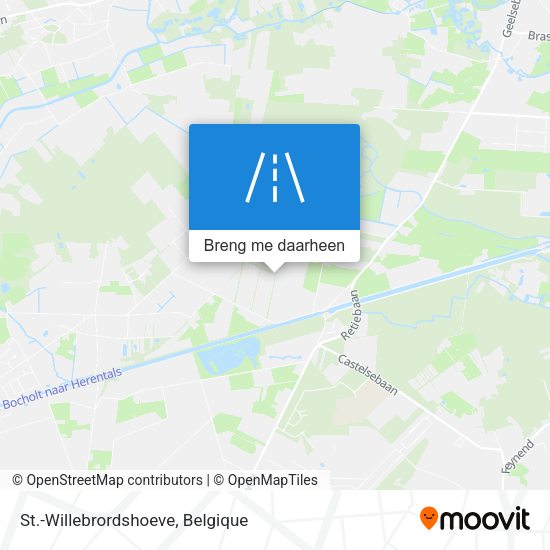 St.-Willebrordshoeve kaart