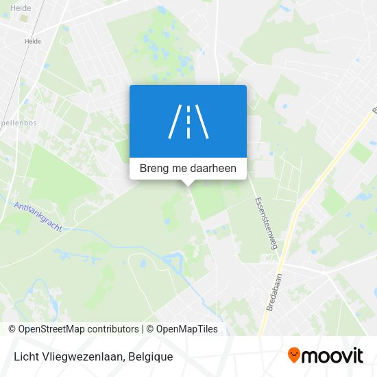 Licht Vliegwezenlaan kaart
