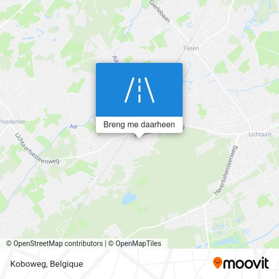 Koboweg kaart