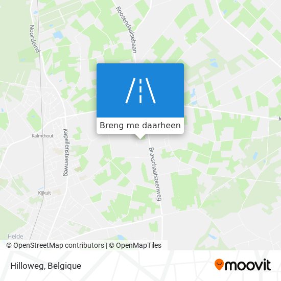 Hilloweg kaart