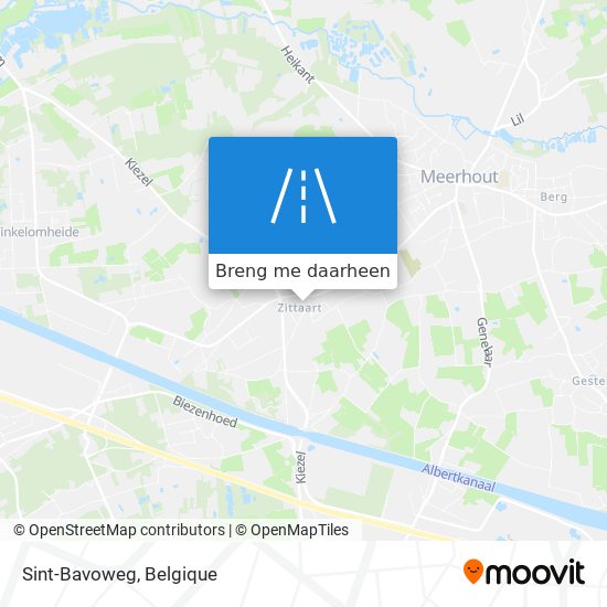 Sint-Bavoweg kaart
