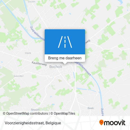 Voorzienigheidsstraat kaart