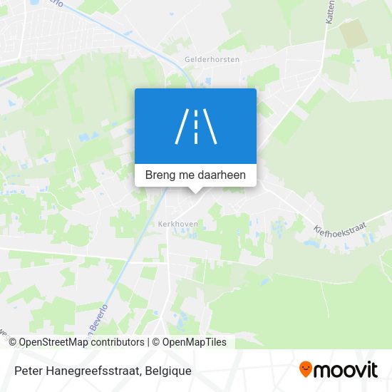 Peter Hanegreefsstraat kaart