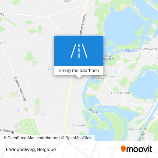 Endepoelweg kaart