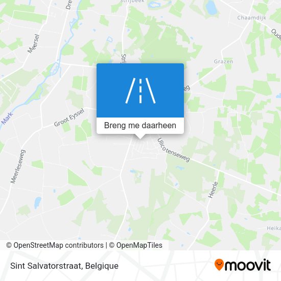 Sint Salvatorstraat kaart