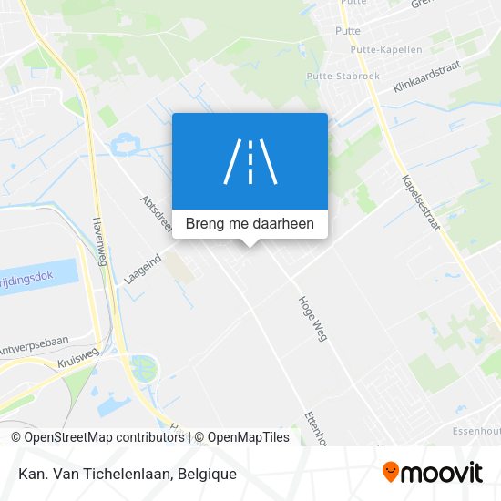 Kan. Van Tichelenlaan kaart