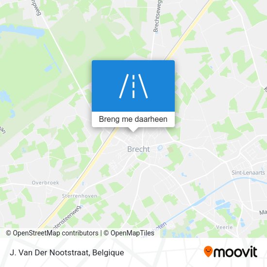 J. Van Der Nootstraat kaart