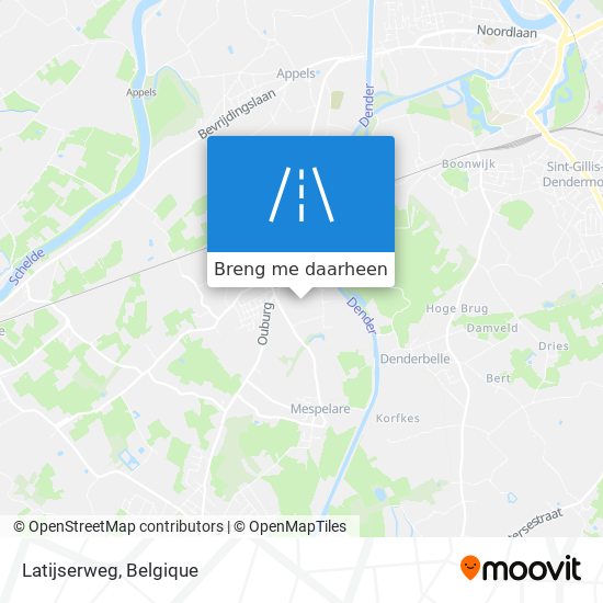 Latijserweg kaart