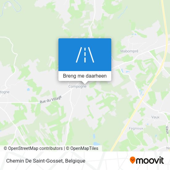 Chemin De Saint-Gosset kaart