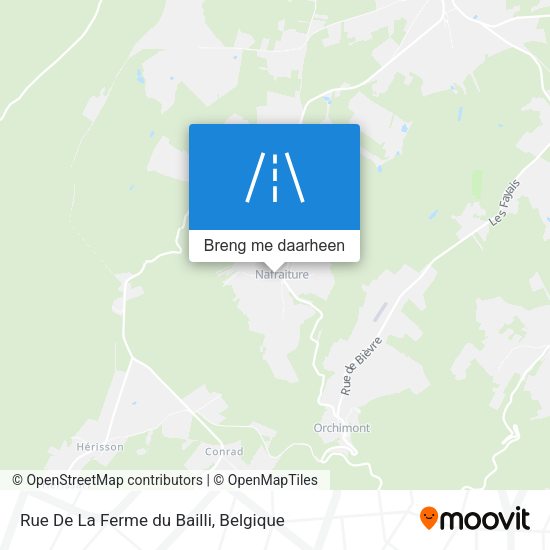 Rue De La Ferme du Bailli kaart