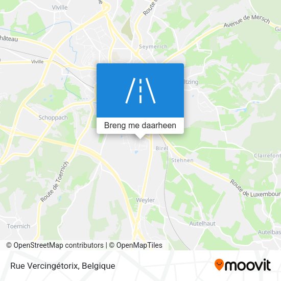 Rue Vercingétorix kaart