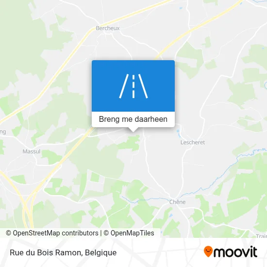 Rue du Bois Ramon kaart