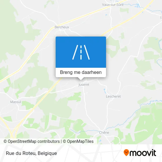 Rue du Roteu kaart