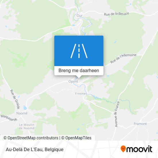 Au-Delà De L'Eau kaart