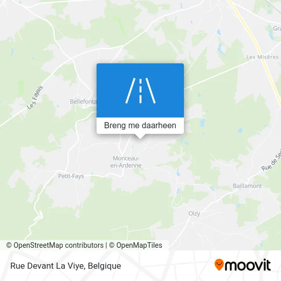 Rue Devant La Viye kaart