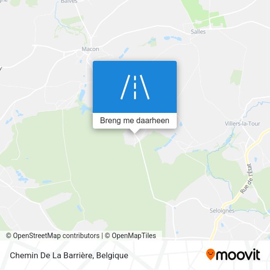 Chemin De La Barrière kaart