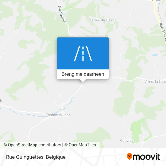 Rue Guinguettes kaart