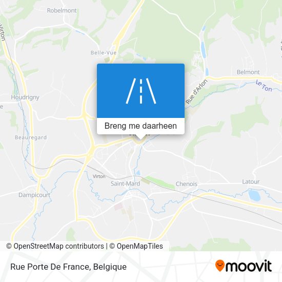 Rue Porte De France kaart