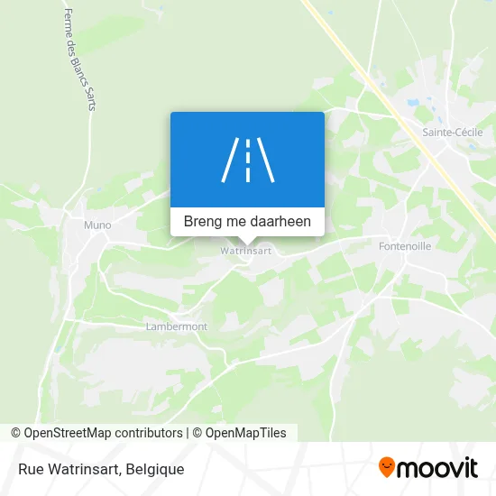 Rue Watrinsart kaart
