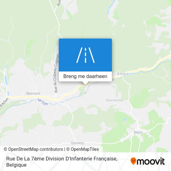 Rue De La 7ème Division D'Infanterie Française kaart