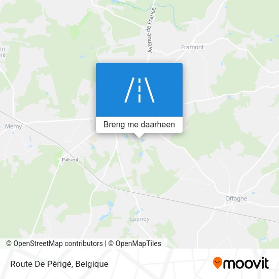 Route De Périgé kaart
