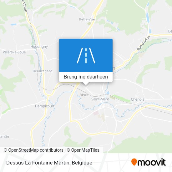 Dessus La Fontaine Martin kaart