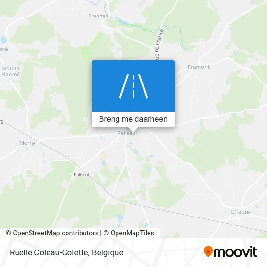 Ruelle Coleau-Colette kaart