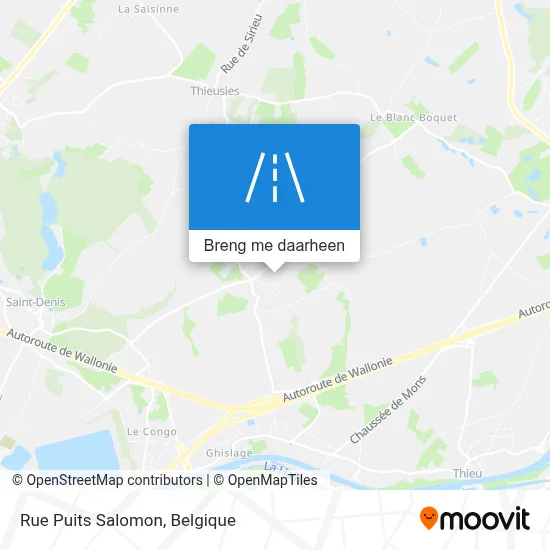 Rue Puits Salomon kaart