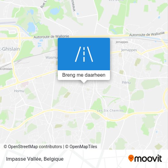 Impasse Vallée kaart