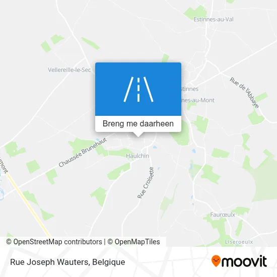 Rue Joseph Wauters kaart