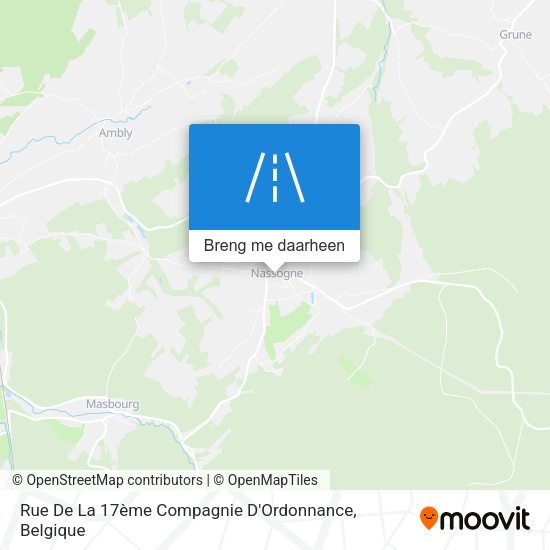 Rue De La 17ème Compagnie D'Ordonnance kaart