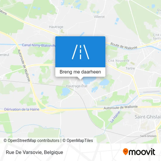 Rue De Varsovie kaart