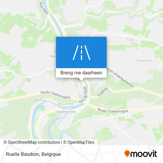 Ruelle Baudoin kaart