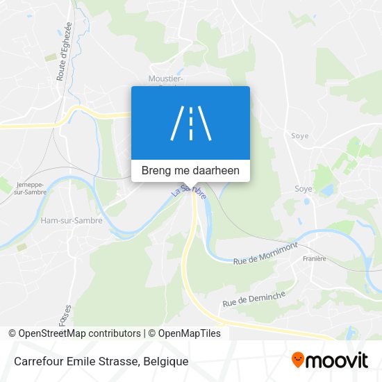 Carrefour Emile Strasse kaart