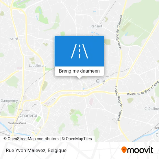 Rue Yvon Malevez kaart